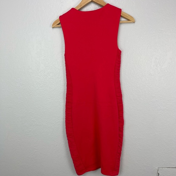 Bailey 44 Pink Coral Body Con Mesh Sleeveless Mini Cocktail Dress - Picture 9 of 9